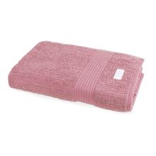 Toalha De Rosto Fio Penteado Canelado Rosa Claro 48x85cm