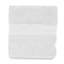 Toalha de Rosto Fio Penteado Canelado Branca 48x85cm Buddemeyer