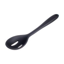 Colher Perfurada Silicone Preto 27cm