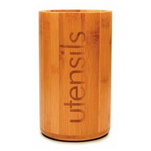 Porta Utensílios De Bambu Utensils 10,4x18cm