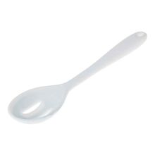 Colher Perfurada Silicone Branco 27cm Weck