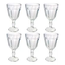 Taça Dover 320ml Em Vidro Transparente 6 peças