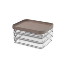 POTE CLEAR TRIO 840ML 13,1X16,7X8,5CM WARM GRAY COZA