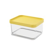 POTE CLEAR GRANDE 1L 13,1X16,7X8,5CM AMARELO COZA