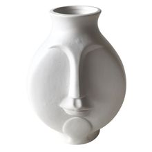 VASO DE CERAMICA BRANCO ROSTO1