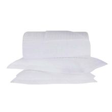 Kit Colcha King Cetim 270 Fios Buddemeyer Bud Vision New Colors II 100% Algodão Penteado Branco 3 peças