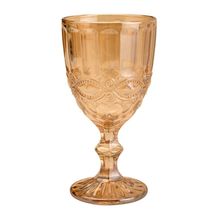 Conjunto de Taças De Vidro 325Ml 6 Peças Libélula  Âmbar Metalizado Lyor