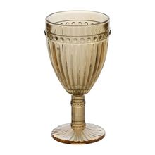 Conjunto De Taças De Água 325ml 6 Peças Âmbar Metalizado Vidro Empire Lyor