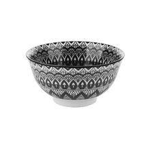 Bowl  De Cerâmica Geométrica Preto Lyor