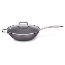 Wok  Antiaderente Cerâmica Life Unique Com Indução 3L Cinza Brinox