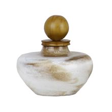 Peça Bahia Decorativa Baixa Em Resina e Madeira Reginez