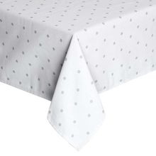 Toalha Mesa Panama Petit Cinza Quadrada 220x220cm Naturalle