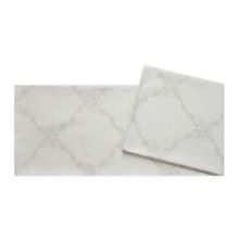 Toalha de Mesa Panama Damask Off White 160x250cm Retangular