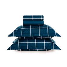 Jogo De Cama Casal Castro 180 Fios Percal 100% Algodão Karsten