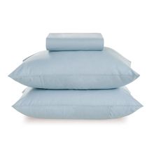 Jogo De Cama Casal Nuance Azul 3 Peças 138x188cm 150 Fios Karsten