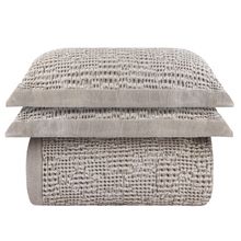 Colcha Portuguesa King Jacquard Linen Viseu 3 Peças Naturalle Fashion