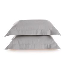 Jogo de Fronhas 2 Peças  Domos Cinza 270 Fios Percal 50m x 90m  100% Algodão Karsten