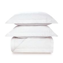 Jogo de Cama Casal 270 Fios Cetim 2,20m x  2,50m 100% Algodão Domos Marinho Karsten