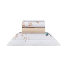 Jogo de Cama King Tassie 300 Fios 2,90m x 2,50m Naturalle