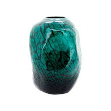 Vaso Lauryn Vidro Verde 30cm x 21cm x 21cm