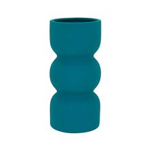 Vaso de Cerâmica Noela Azul 20cm x 11cm x 11cm
