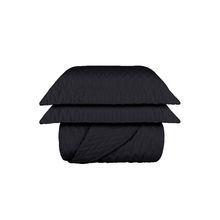 Kit Colcha Matelasse Zig king Preto 200Fios  2,90m x 2,50m Naturalle