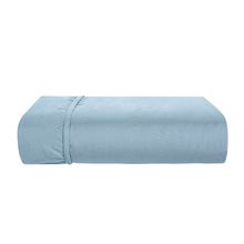 Lençol Com Elástico Casal Liss Azul 180 Fios 138x188x35cm Karsten