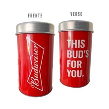 Porta Garrafa Cervegela de Alumínio Budweiser