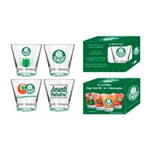 Kit Caipirinha 4 Copos 350Ml York Palmeiras