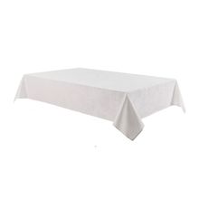 Toalha De Mesa Lotus Branco 12 Lugares Sempre Limpa 160x320cm Karsten