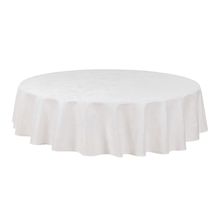Toalha De Mesa Lotus Branco Redonda Sempre Limpa 6 Lugares 178cm Karsten