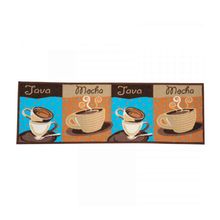 Tapete de Cozinha Vizapi Mocha 40x120 cm Multicolorido