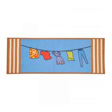 Tapete Vizapi Varal 45X120cm Multicolorido Lavanderia