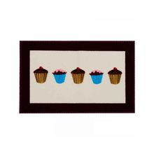 Tapete de Cozinha Cupcake Vizape 40x60 cm Multicolorido