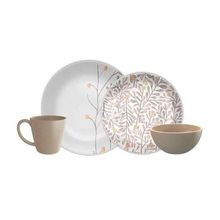 Aparelho de Jantar Clean e Garden Decorados 16 Peças Yoi