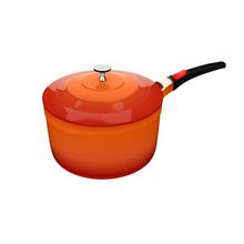 Panela Le Cook Laranja 18cm Com Cabo Destacável