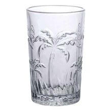 Jogo De Copos Para Água Palm Tree Clear 350ml 6 Peças