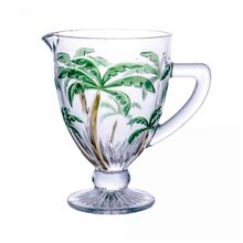 Jarra Palm Tree Color De Vidro 1 Litro Class Home