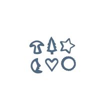 Conjunto de Cortadores de Biscoito Elementals 6 Peças