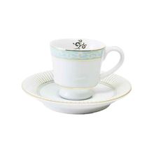 Jogo de 6 Xícaras de Café Audrey Com Pires