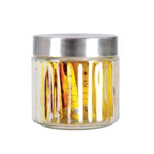 Pote De Vidro Transparente Com Tampa 13cm