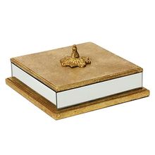 CAIXA DE MADEIRA COM LATERAIS ESPELHADAS 24X10CM