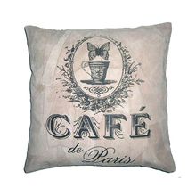 CAPA DE ALMOFADA CAFÉ DE PARIS MARROM CAMURÇA