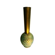 PEÇA DECORATIVA CERÂMICA ALTO ESCAMA VERDE