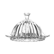 Mini Queijeira Alexandria De Vidro Com Tampa Sem Pé