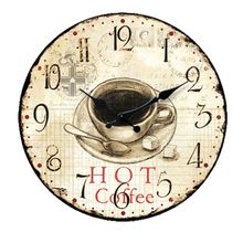 RELÓGIO DE PAREDE HOT COFFEE OLDWAY 29CM MDF