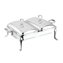 RECHAUD INOX CROMADO 3,6 LITROS COM TAMPA HOME&CO