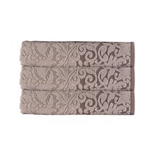 TOALHA DE ROSTO SOFTMAX ORNELA SISAL COM BARRA MARROM