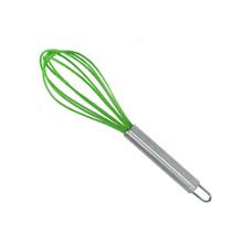 BATEDOR DE OVOS DE SILICONE E INOX VERDE