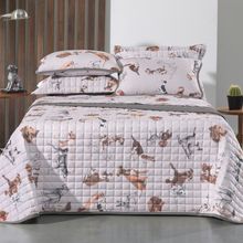 JOGO DE LENÇOL PREMIER MALHA COM VIÉS AMIGO CÃO CASAL